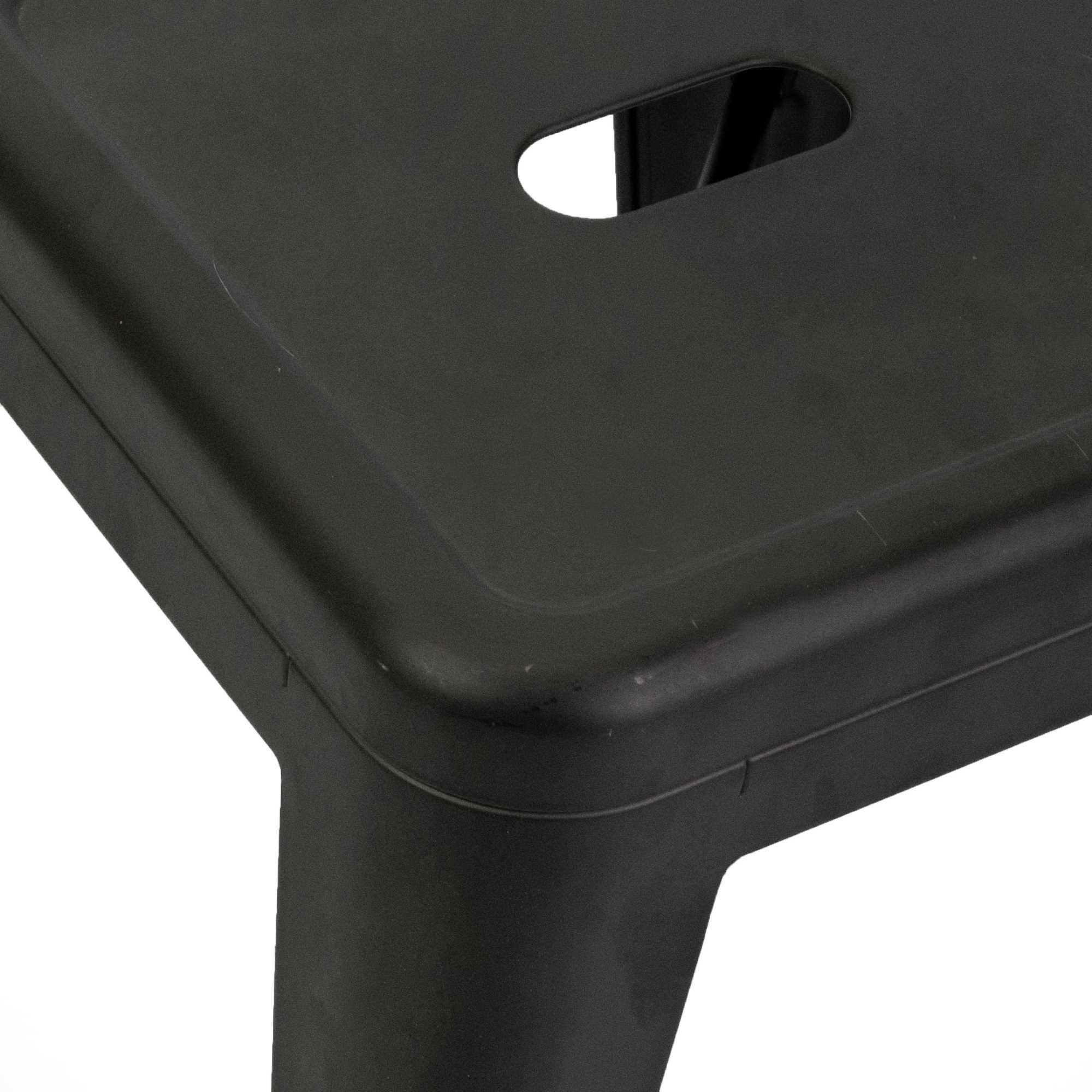 Sgabello New Bristol Vacchetti in ferro nero cm38x38h45