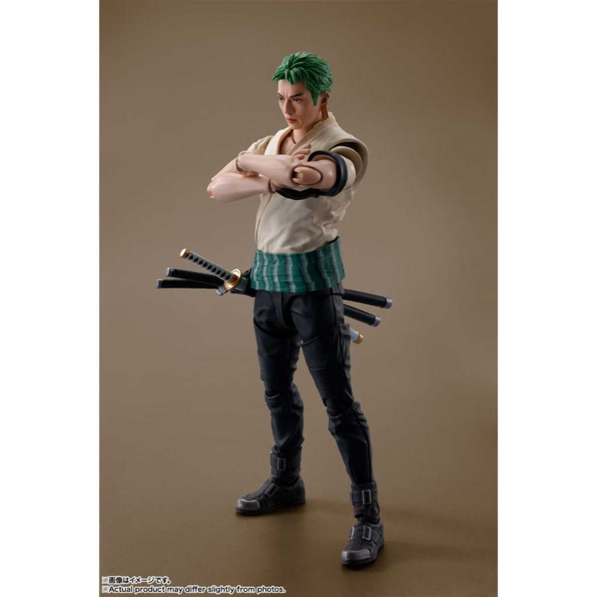 One Piece S.h. Figuarts Action Figura Roronoa Zoro (netflix) 14 Cm Bandai Tamashii Nations