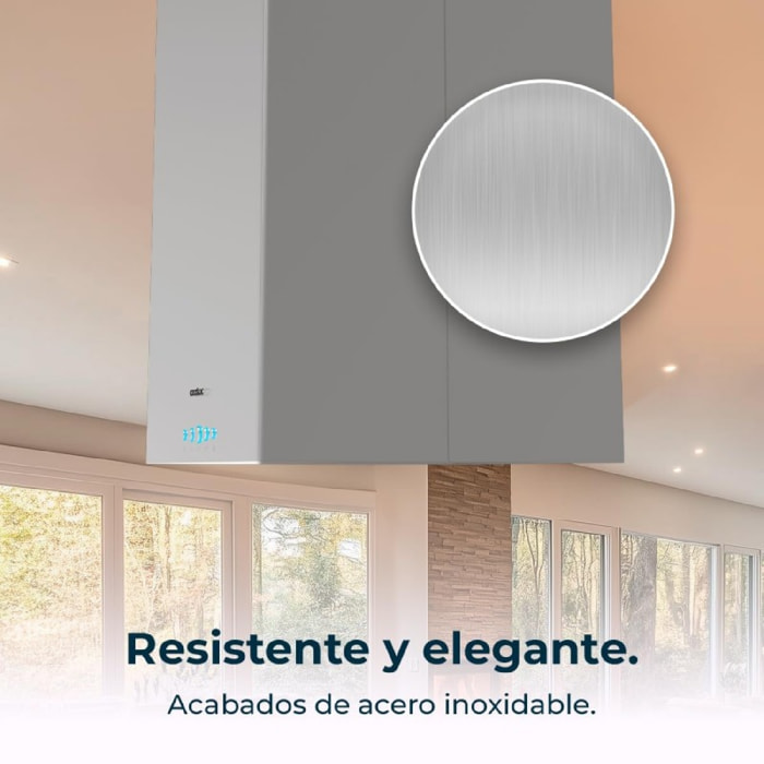 Cecotec Campanas de isla Bolero Flux ICT 388000 Inox A++