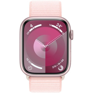 Montre connectée APPLE WATCH Serie 9 45mm Aluminium / Rose Loop