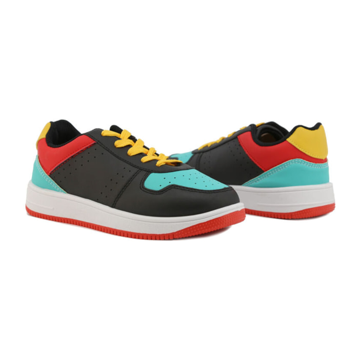 Zapatillas Sneaker para Niño- Shone 002-001 Black/Blue