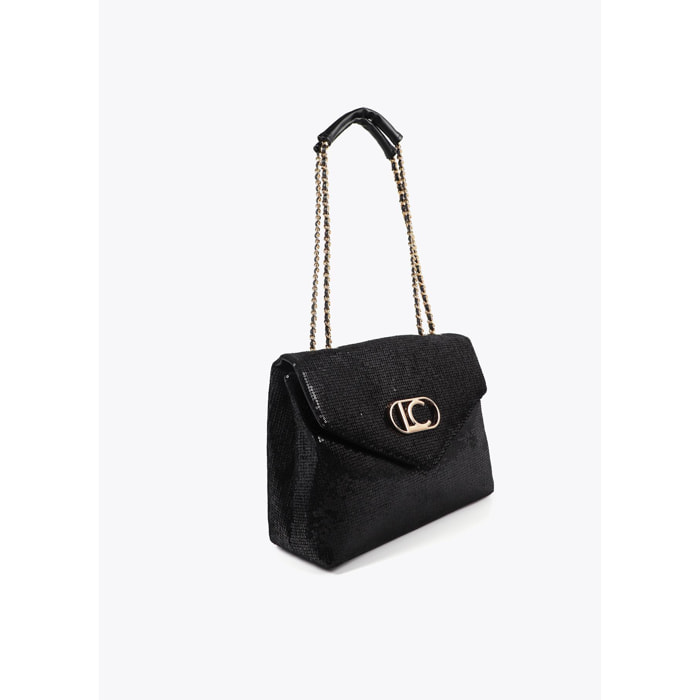 Borsa a patta con paillettes