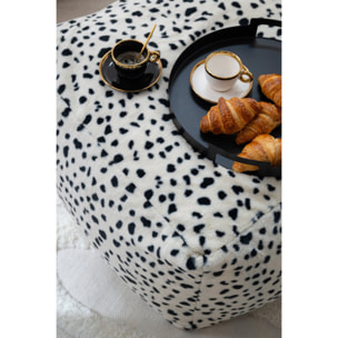 J-Line tasse + sous-tasse - céramique - noir/or - boîte de 4