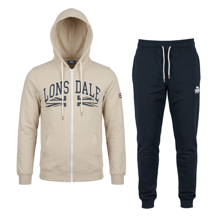 Tuta Uomo LONSDALE Cotone Primavera Full Zip