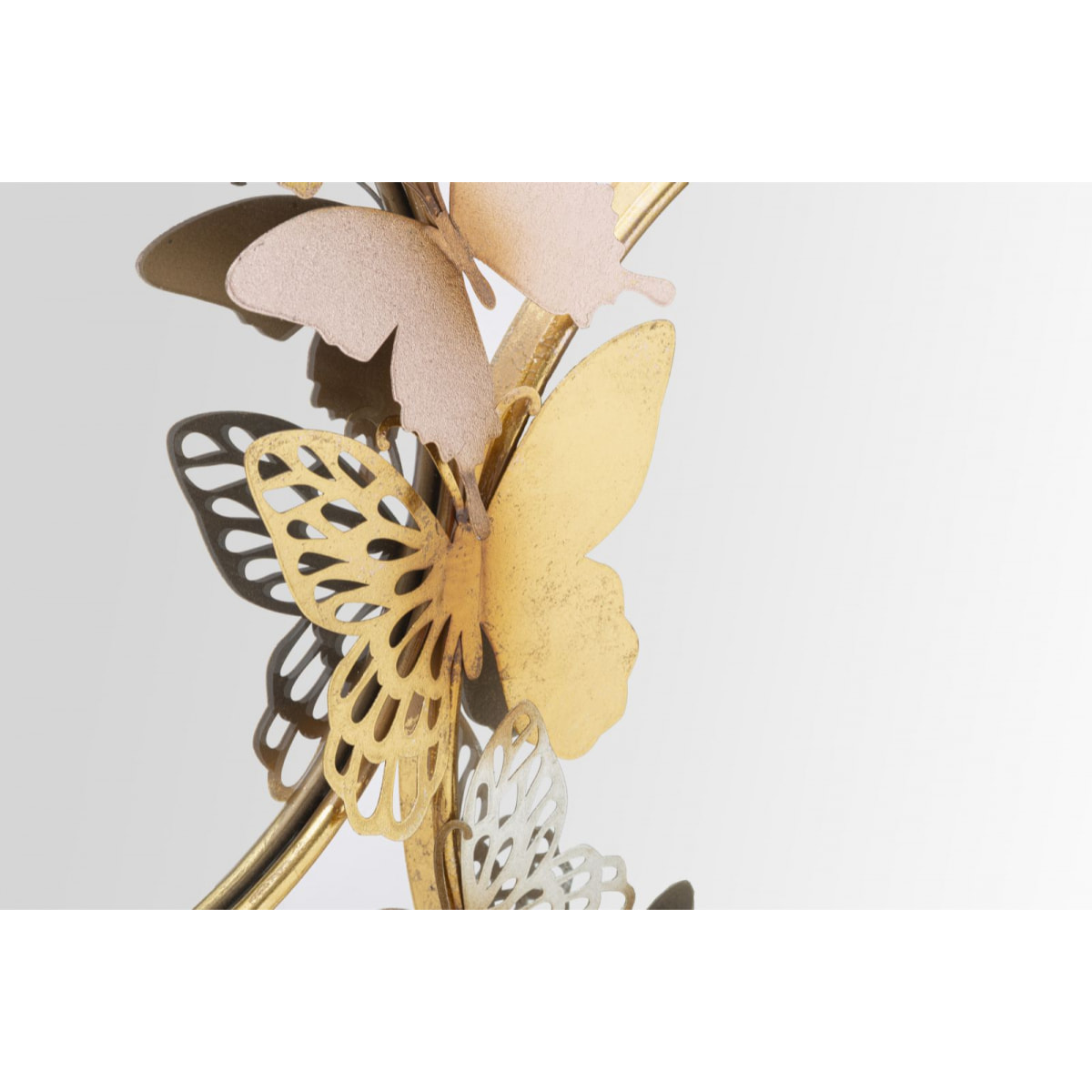 SPECCHIO DA MURO DOUBLE FARFALLE PINK CM 81X3X52,5