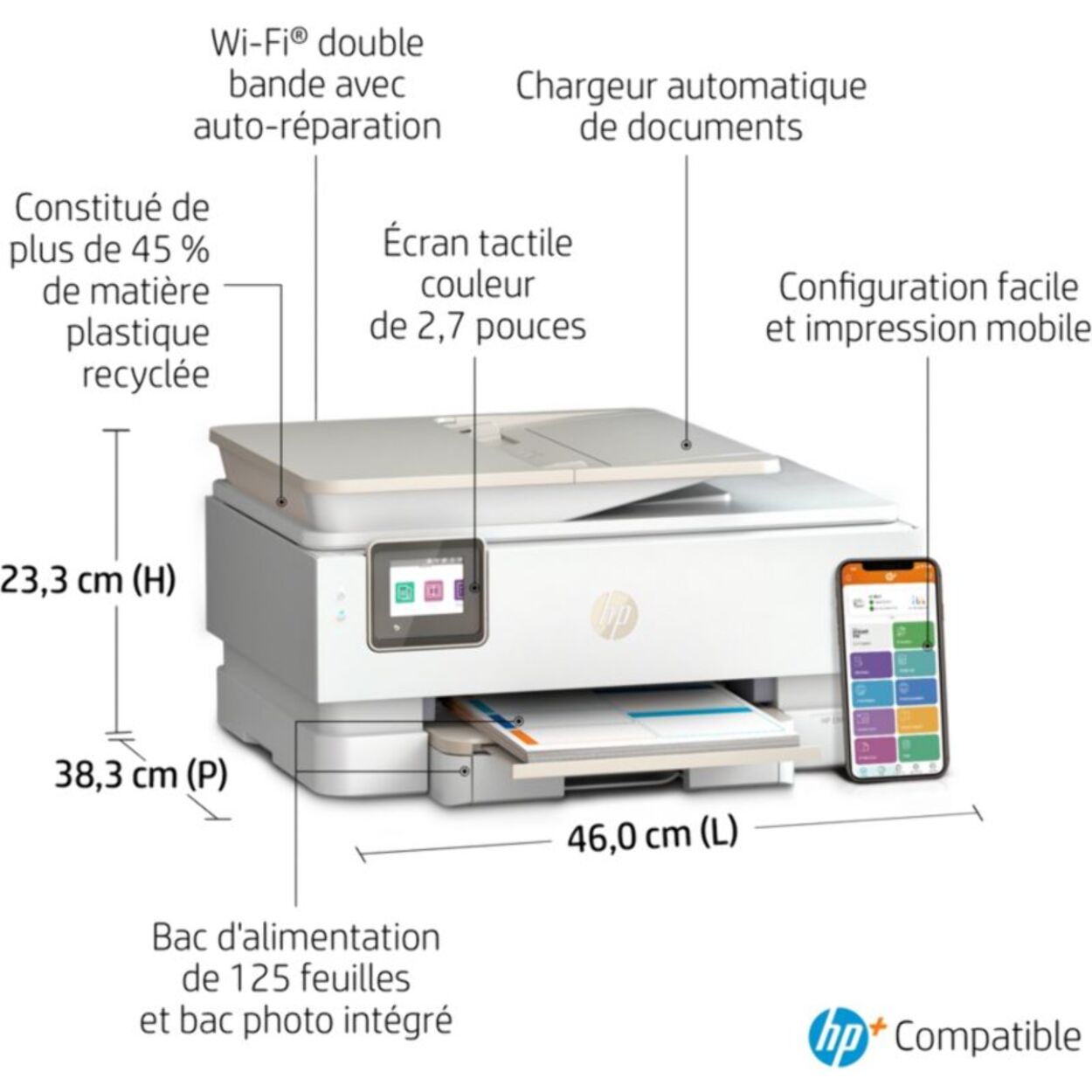 Imprimante jet d'encre HP Envy Inspire 7924e éligible Instant Ink