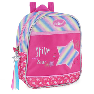 Mochila Skpat Shine Like A Star Fucsia