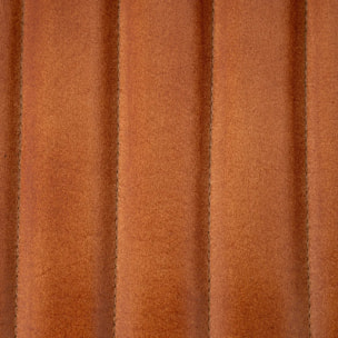Chaise "Dario" métal cuir marron cognac