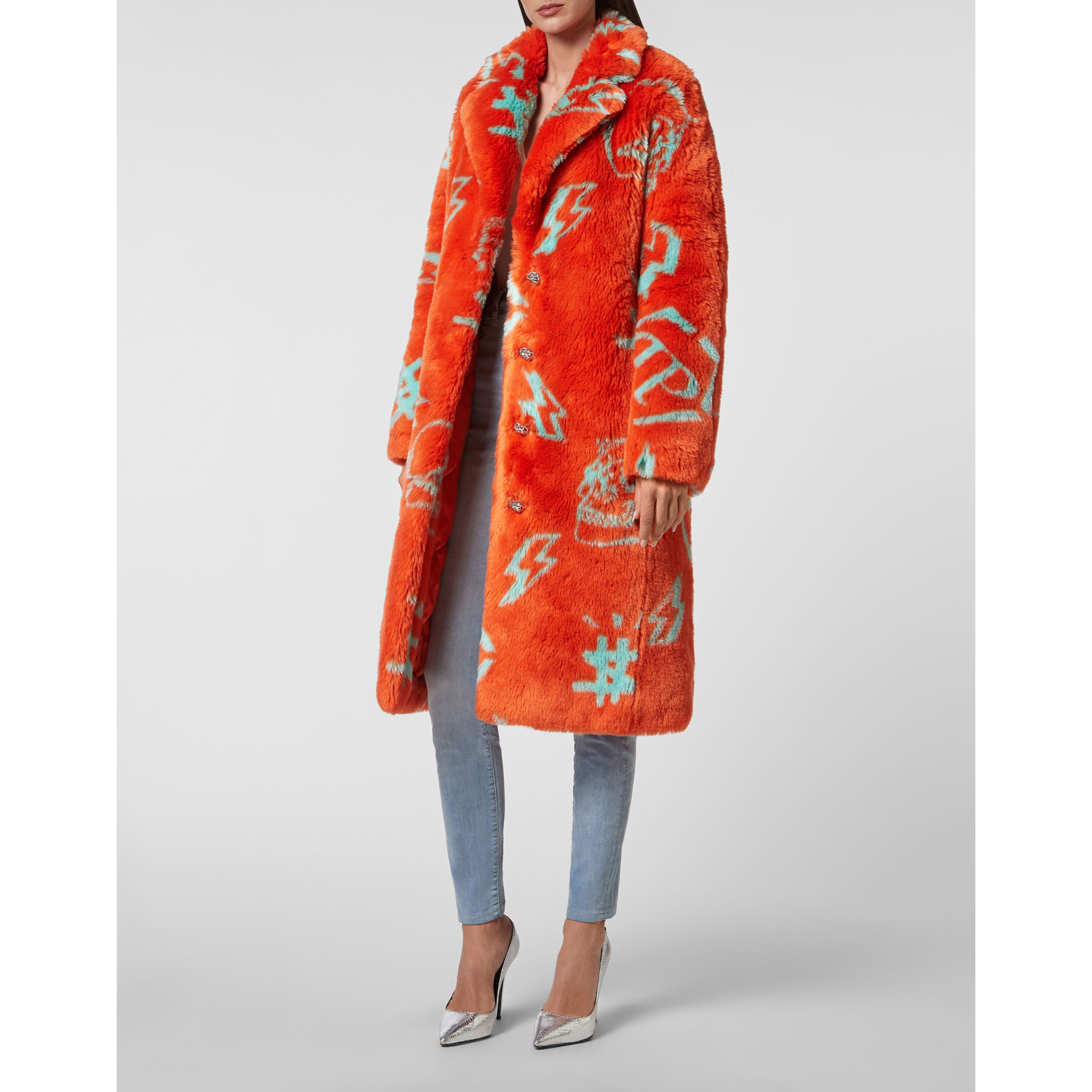 PHILIPP PLEIN COAT LONG MONOGRAM