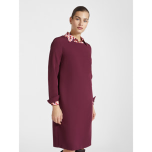 Elena Mirò - vestido cady - Burgundy
