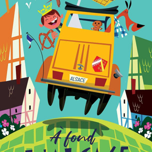 Poster de l'alsace en dodoche Affiche sous cadre noir