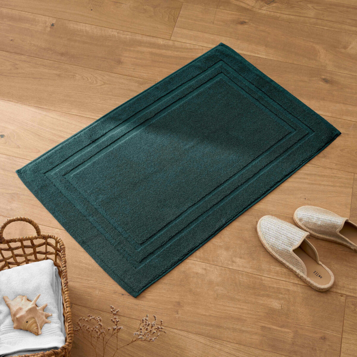 Tapis de bain "Spa" 50 x 80 cm / 950 gr/m² - Couleur: "Spa" Emeraude