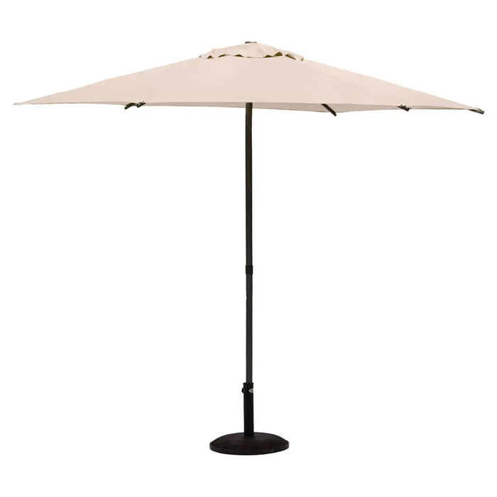 Parasol droit rond inclinable "Soya" blé 2,7m