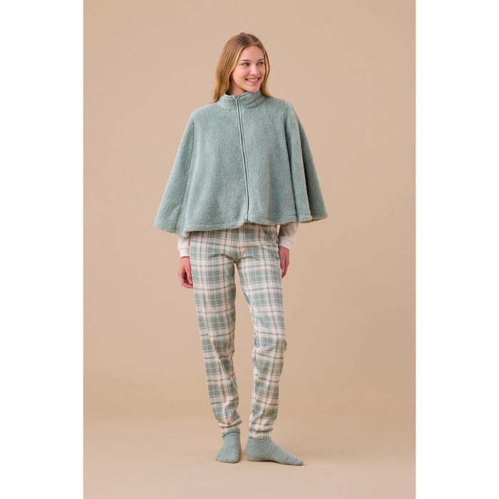 Poncho donna eco pelliccia articolo lurex Noidinotte