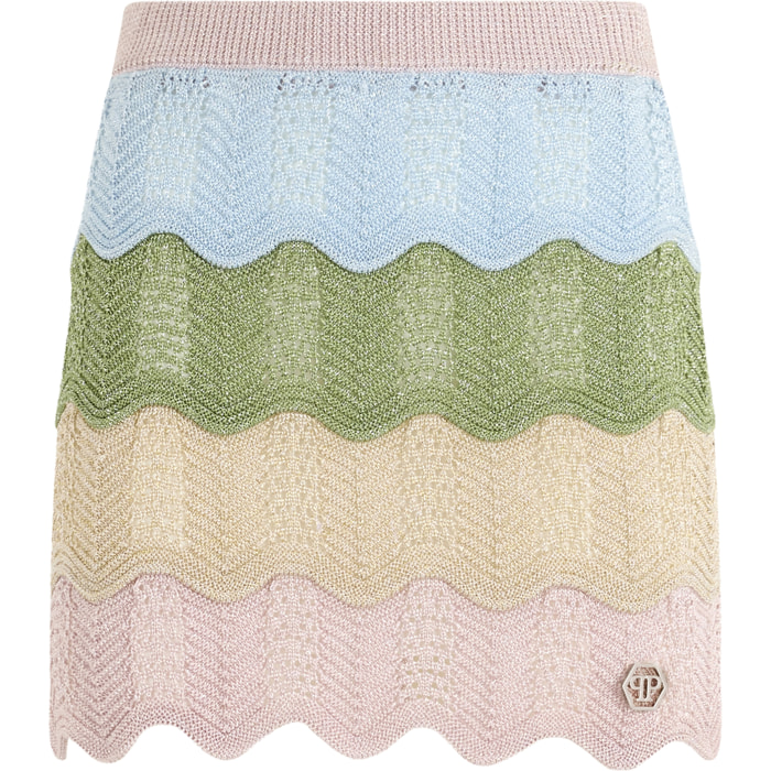 PHILIPP PLEIN Mini Skirt Color Wave