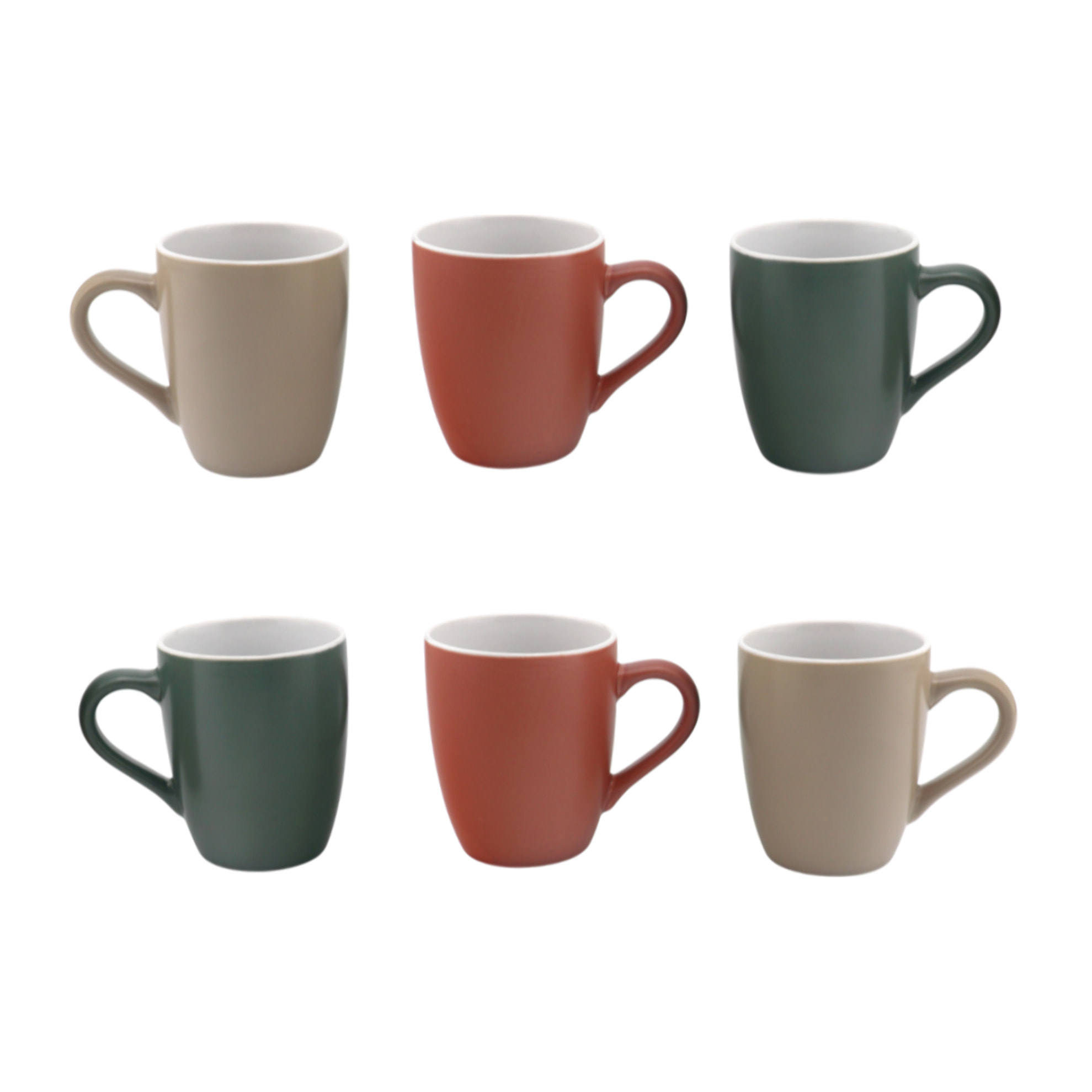 Lot de 6 mugs, HANAE