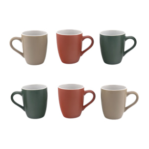 Lot de 6 mugs, HANAE