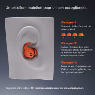 Ecouteurs sport BEATS Powerbeats Fit Gris