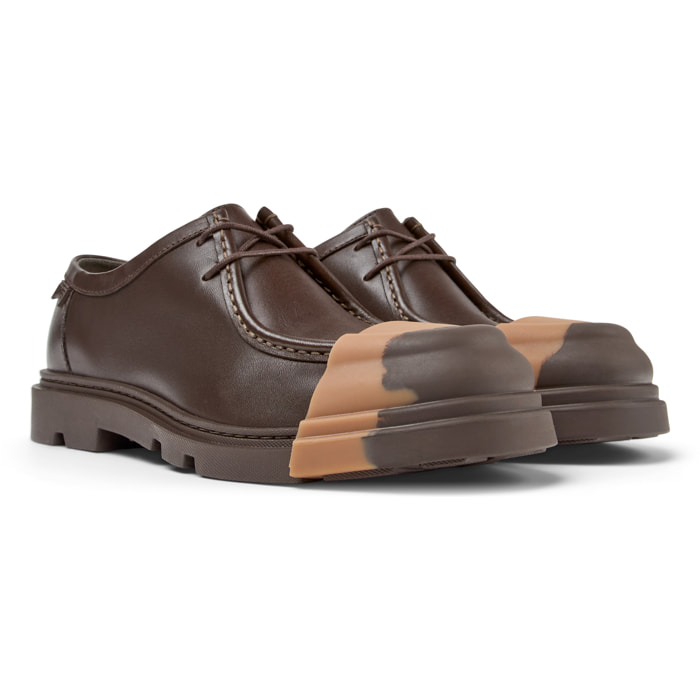 Zapatos de cordones - CAMPER Junction - Marron - Cuero liso