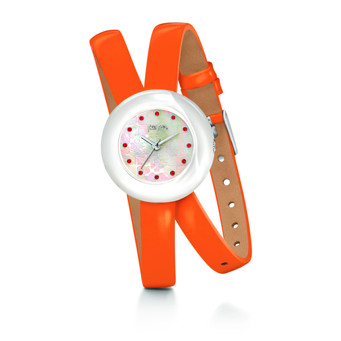 Reloj Folli Follie WF13F030SSO Mujer Analogico Cuarzo con Correa de Cuero