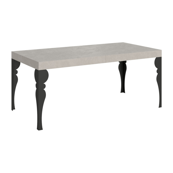 Tavolo allungabile 90x180/440 cm Paxon cashmere gambe antracite