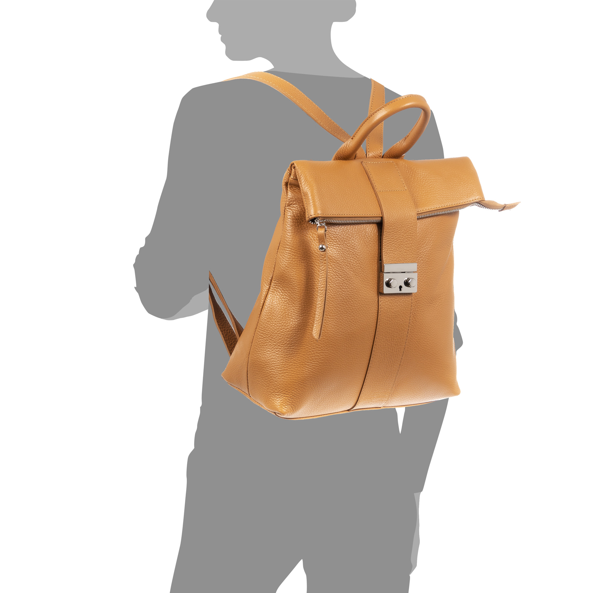 Foca Zaino Donna. Pelle autentica Dollaro