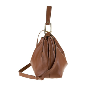 Borsa a spalla da donna Made in Italy - Modello Erisma Lux - 100% pelle - 39.0 x 23.0 x 12.0 cm