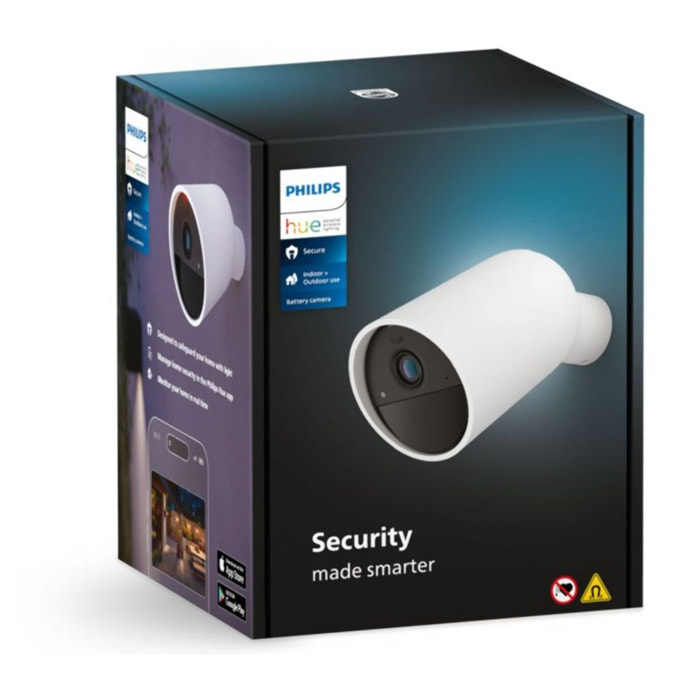 Caméra de surveillance PHILIPS HUE SECURE sans fil blanche