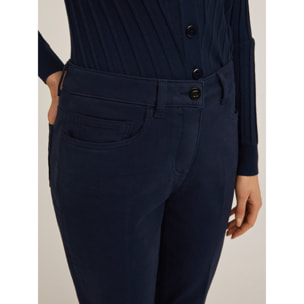 Motivi - Pantaloni carrot in drill Rianne - Blu