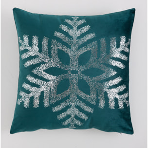 Housse de coussin NEIGE VERT PLATA