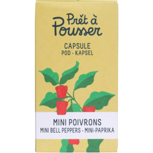 Recharge jardin d'intérieur PRET A POUSSER MINI-POIVRONS