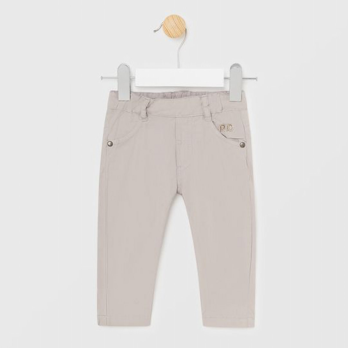 PANTALONE POPELINE PLACCATO BEIGE