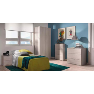 Cassettiera 3 Cassetti Comodino Senza Piedi Comò Mobile Camera Letto Salvaspazio Antigraffio Design Minimal Moderno Lavanderia 77x38x80 Cm Rovere