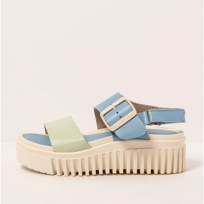 Sandalia de cuña 1578 MULTI CLOUD-LIMA/BRIGHTON color Cloud-lima
