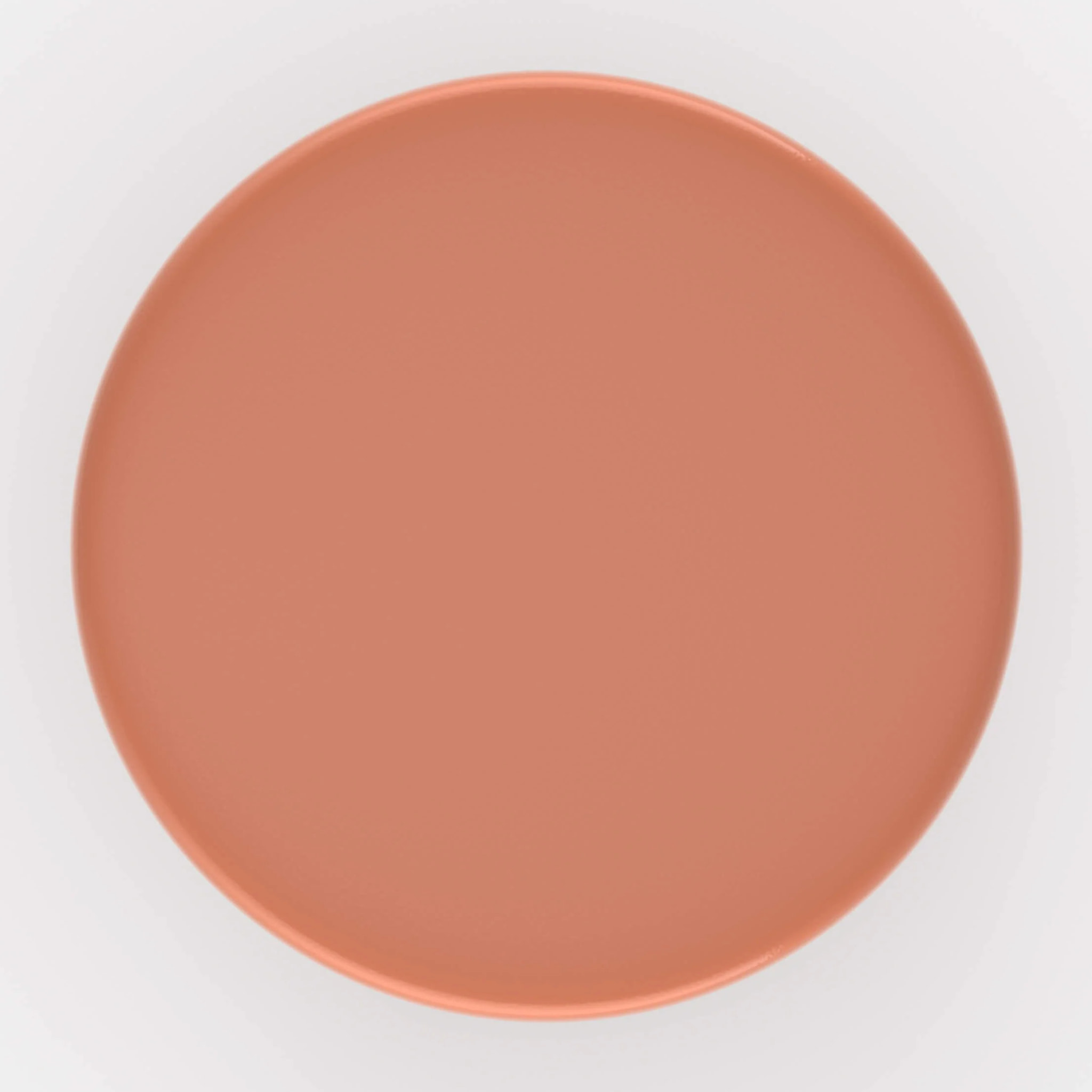 Table d'appoint ronde en métal orange D30 cm - Athéna