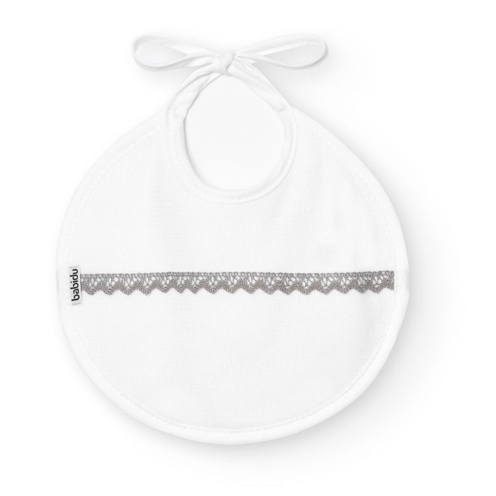 Babero Cinta Nacimiento Canutillo 01 Blanco Talla Uni