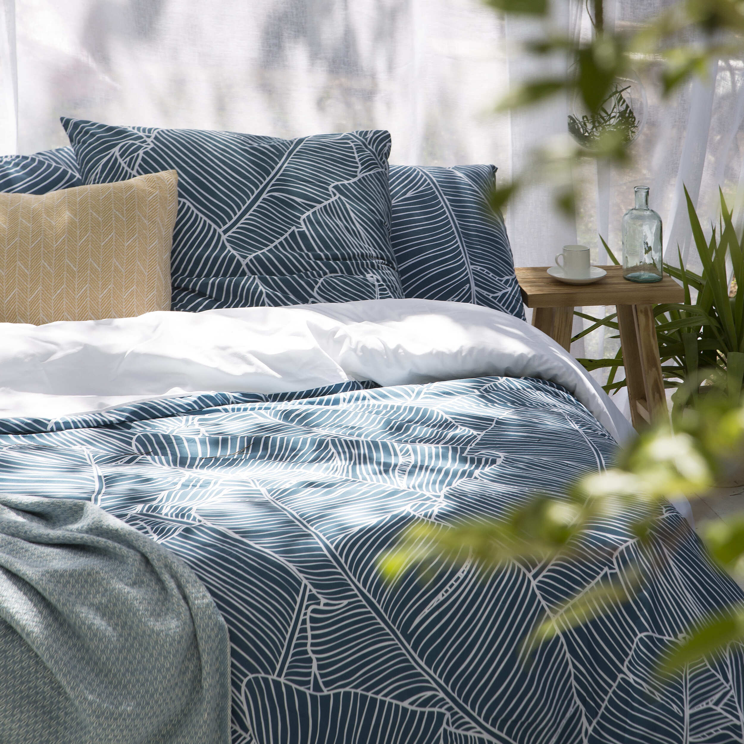 Funda de almohada Banama Azul