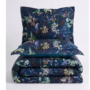 Parure housse de couette et taies oreiller 100% Satin de Coton imprimé