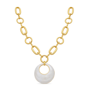 Collar Aisal acabado oro amarillo 18k