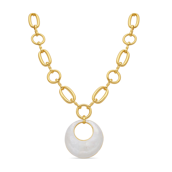 Collar Aisal acabado oro amarillo 18k