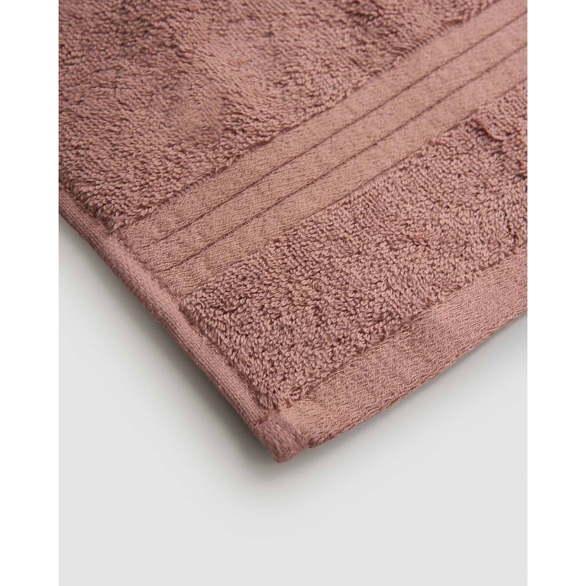 Toalla de baño 700gr/m² cenefa rayas rosa keike