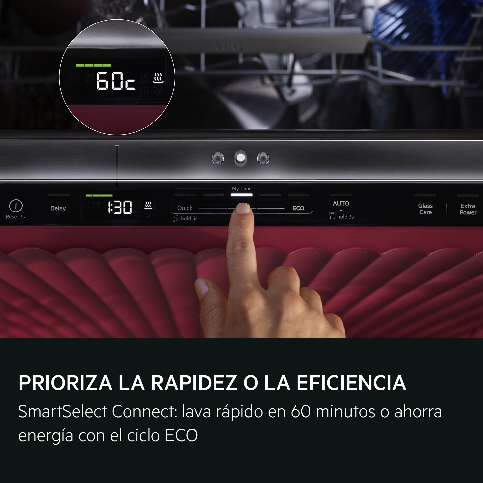 AEG Lavavajillas integrable de 60 cm Serie 6000 SmartSelect para 14 cubiertos GI6200B2SN