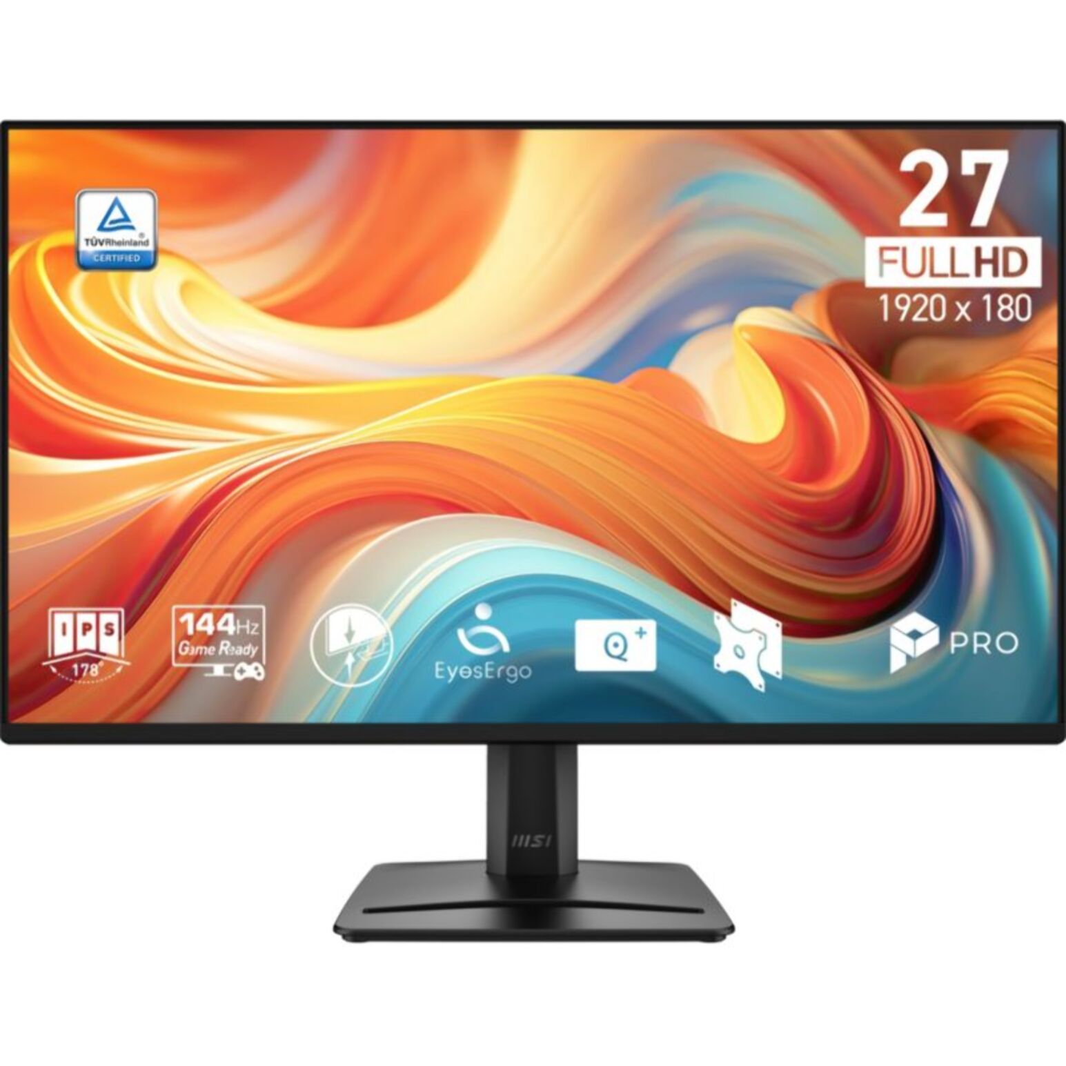Ecran PC MSI Pro MP275 27" IPS Full HD 144 Hz HDR