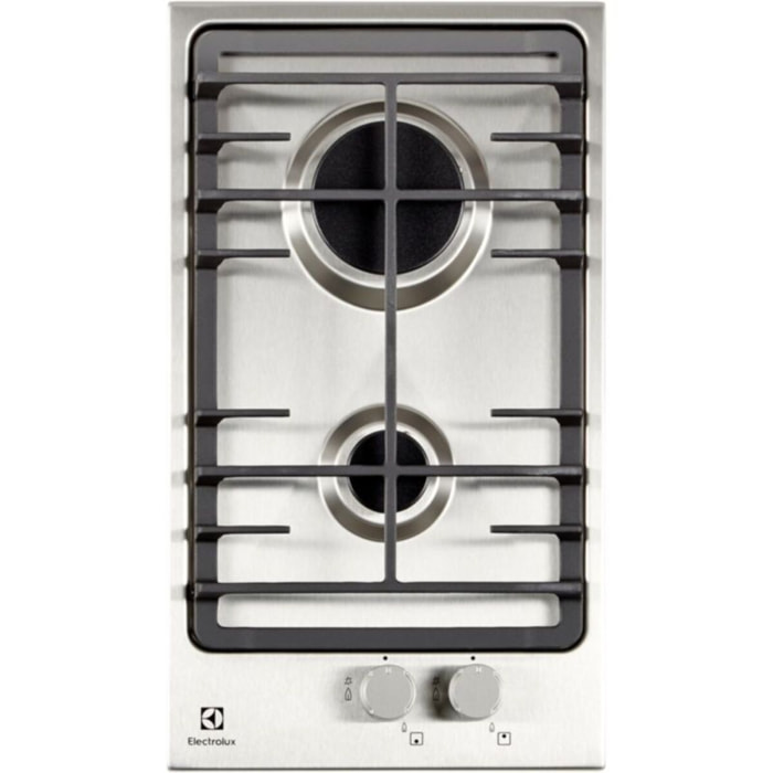 Plaque gaz ELECTROLUX EGG3322NVX -Domino 2 foyers 30cm Inox