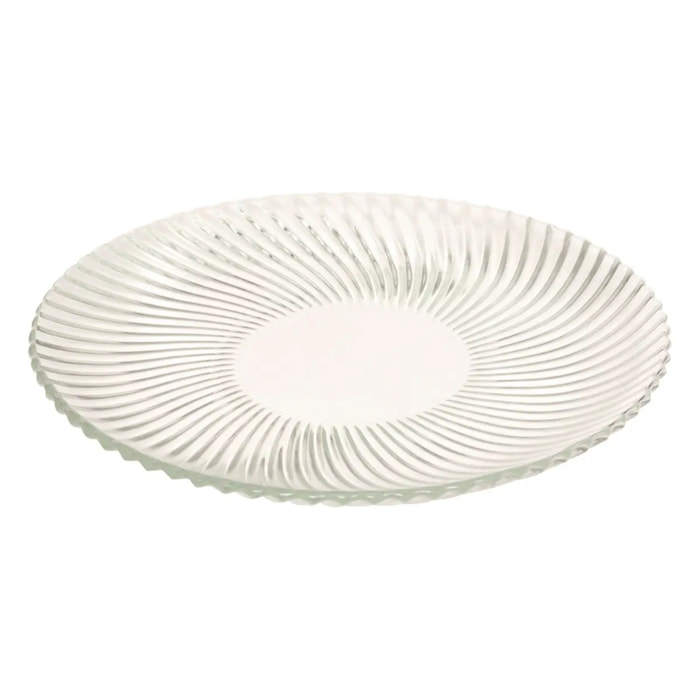 Assiette dessert Odyssee transparent D20,5xH1,8cm