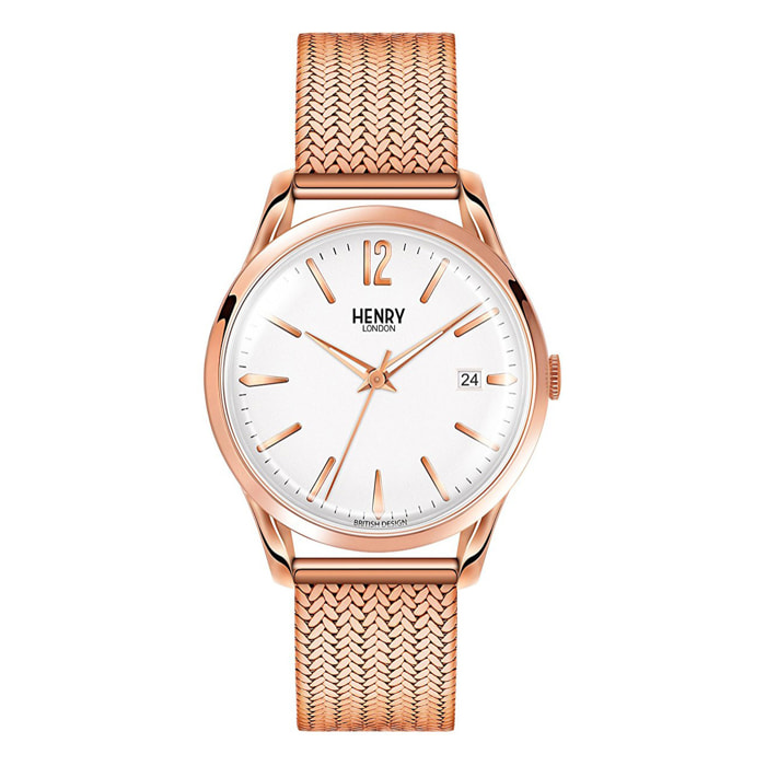 Reloj Henry London HL39-M-0026 Unisex Analogico Cuarzo con Correa de Acero