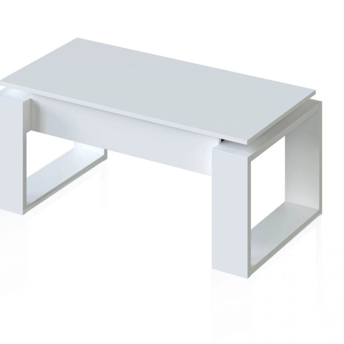 Mesa de centro elevable Neo Blanco Artik (Blanco Mate)