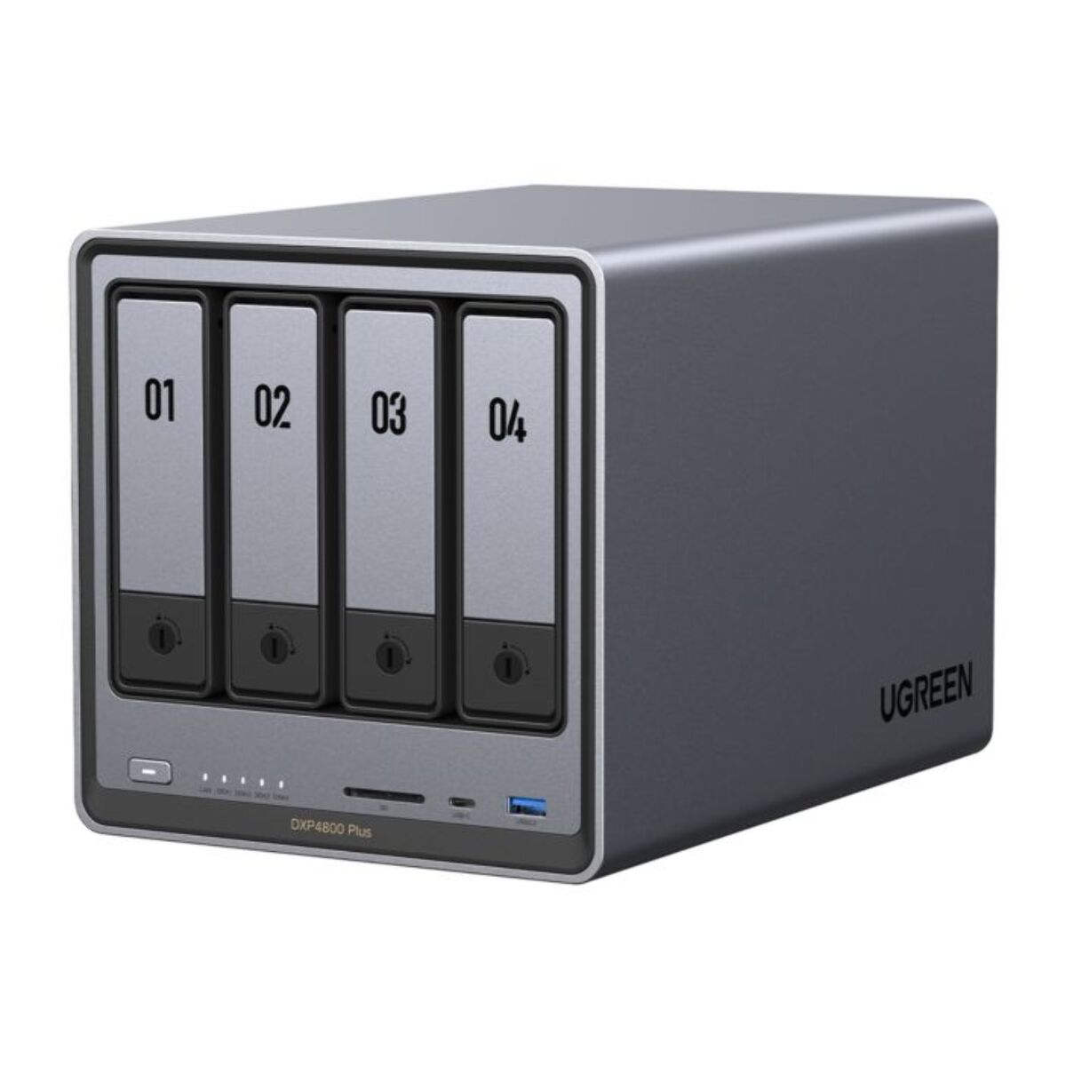 Serveur NAS UGREEN 4 baies DX4800 Plus Gris anodisé