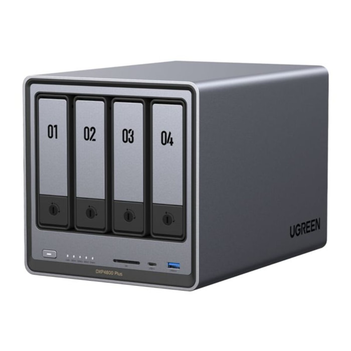 Serveur NAS UGREEN 4 baies DX4800 Plus Gris anodisé