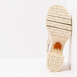 Sandalias con tacón 1994 SHINNY CREAM/ EIVISSA color Cream